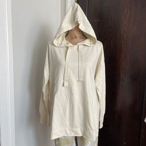 Aerie Sunwashed Desert Hoodie | pale yellow | NWT